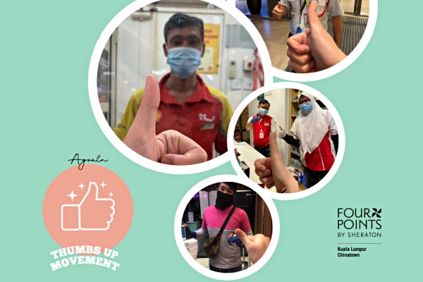 Thumbs up Movement to give FREE meals to Essential Workers during MCO