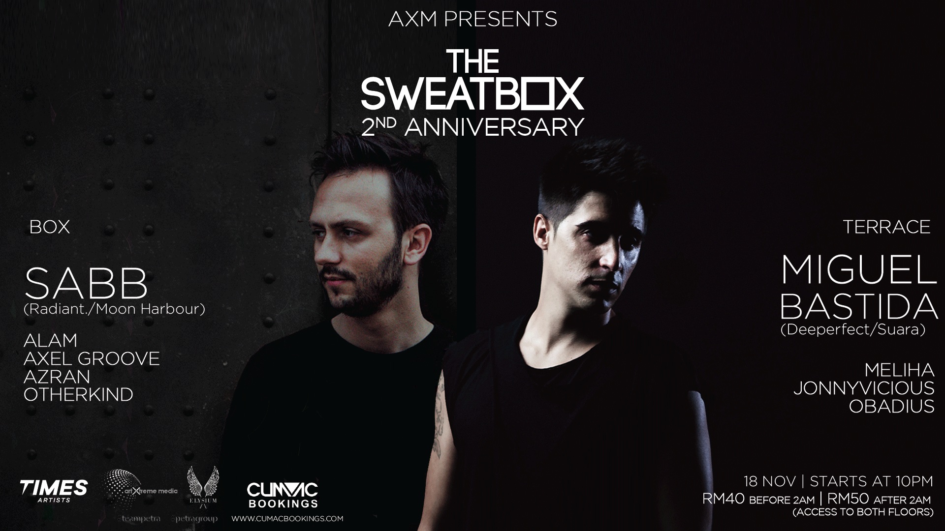 The Sweatbox 2nd Anniversary November 18